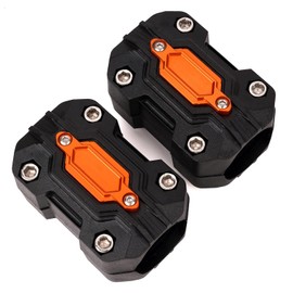 Motorcycle Engine Guard Bumper Block Crash Bar Sliders Fit For NC750X, R1200GS, R1250GS, R1300GS, CLX700, Vstrom, Africa Twin, Versys, 1290 Adventure, MULTISTRADA (Orange)