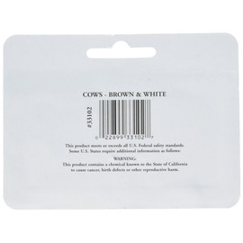 Bachmann Trains - FIGURES - COWS - BROWN & WHITE (6pcs/pk) - HO Scale