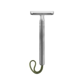 MÜHLE Companion Safety Razor - Unisex Safety Razor - with Moss-Coloured Cord - Sustainable Shaving