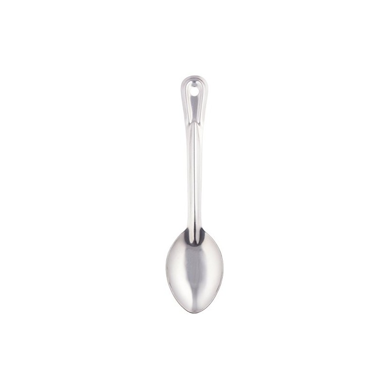 Winco Stainless Steel Basting Spoon, Solid, 11", 1.2mm
