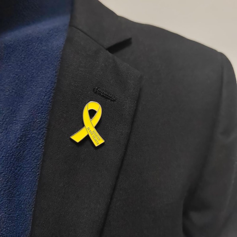 20 Pcs Funeral Ribbon Awareness Pins Memorial Lapel Brooches Forever