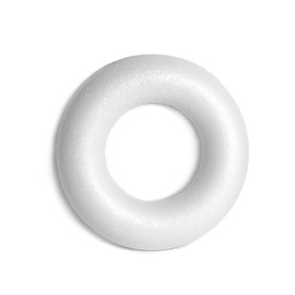 INNSPIRO Corona piatta in porex diametro 25 cm. Forme geometriche, Bianco, A3385