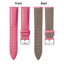 BINLUN Leather Watch Bands Quick Release Premium Calfskin Replacement Watch Strap Multicolors Watchbands for Women(21mm,Rose)