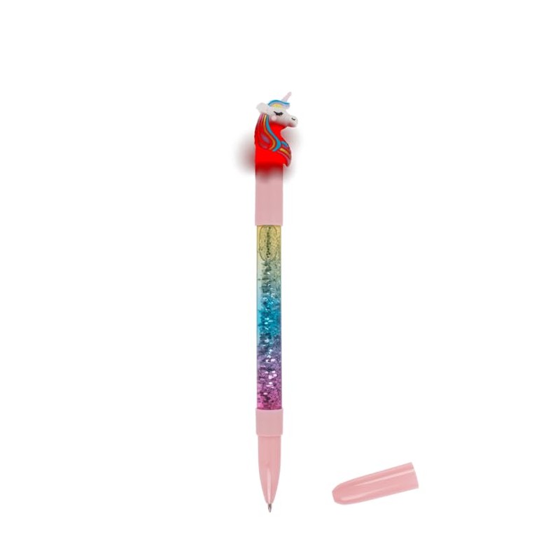Out of the blue Fantasy Ballpoint Pen Unicorn Glitter/Luminous/Blue Ink