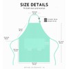 Syntus 2 Pack Adjustable Bib Apron Waterdrop Resistant with 2