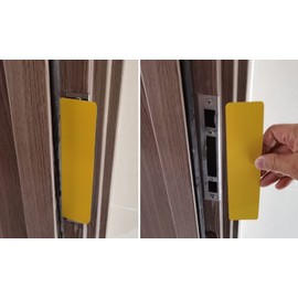 Lockdown Magnetic Strips for School Door Frames Door Magnet Locks Devices Classroom Office Security Enhanced Layer Easy Smooth Latch Magnetic Strips with PVC Cover (50)