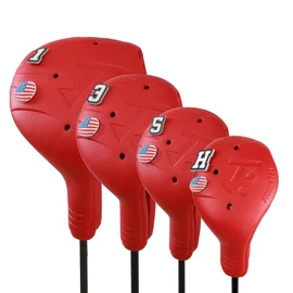 FRANKTECH Golf Head Covers, EVA Plastic Golf Club Covers for Driver Fairway Woods Hybrid, Driver Headcover with Pins, Fit All Right-Handed Golf Clubs, Easy On Off, Washable
