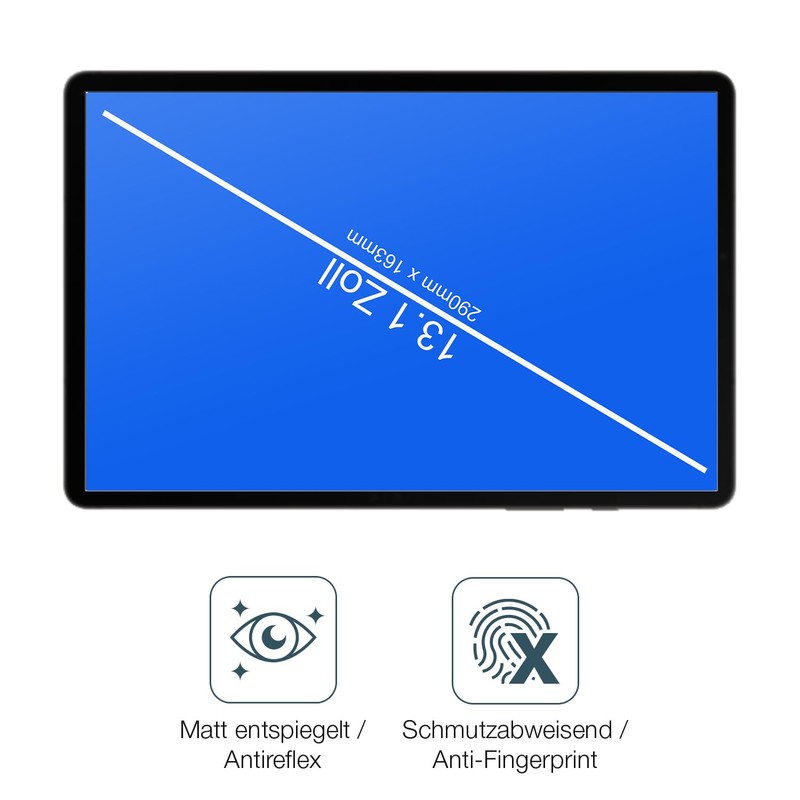 dipos I 2 x Matte Screen Protectors for Tablet 13.1