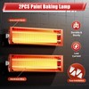 2PCS 2000W Baking Infrared Paint Curing Lamp, 35.3 cu.ft Baking