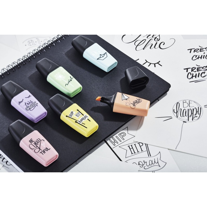 Highlighter - STABILO BOSS MINI Pastellove - Wallet of 3