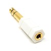 MainCore White 6.35mm Stereo Jack Plug to 3.5mm Stereo Jack