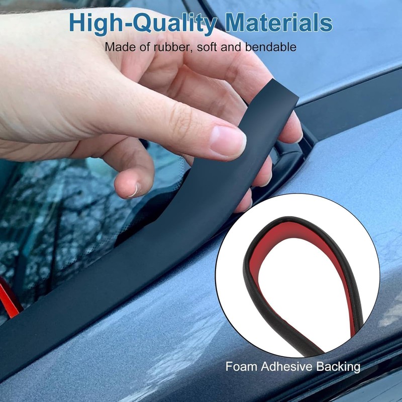EEEKit 5M/16FT Auto Seal Weather Stripping: Rubber Sealing Strip Trim