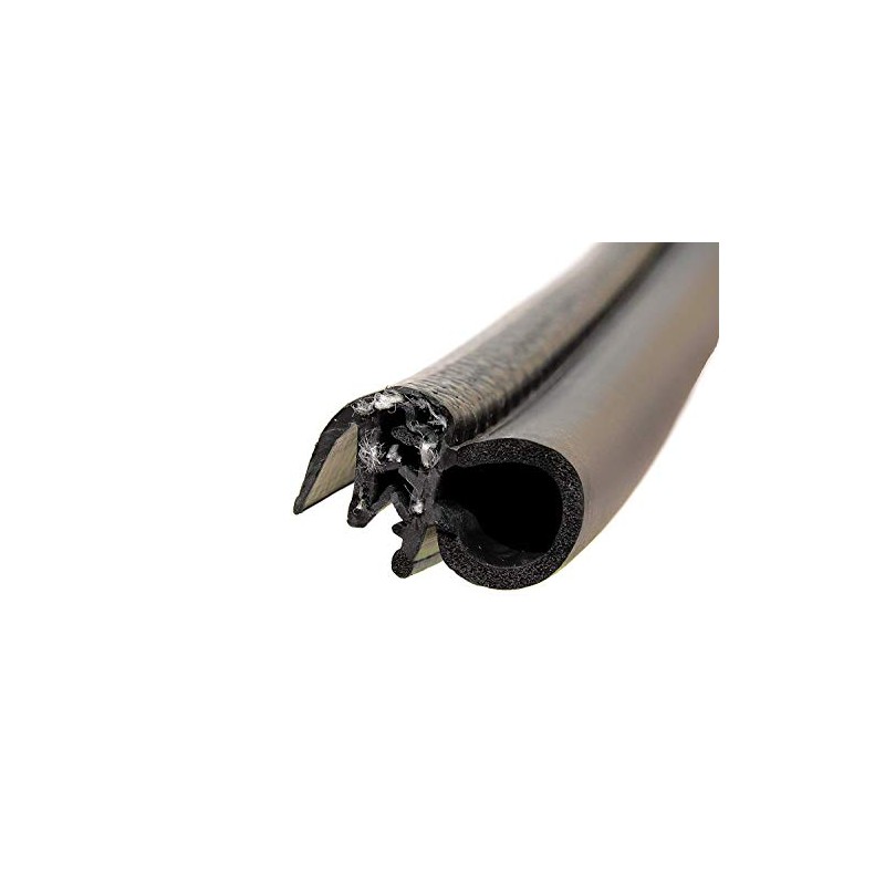 Door Trim Seal with Internal Rubber Flange 45/64" Bulb Diameter