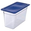 Carlisle 3058060 Smart Lids Third Size Polyethylene Lid, Dark Blue