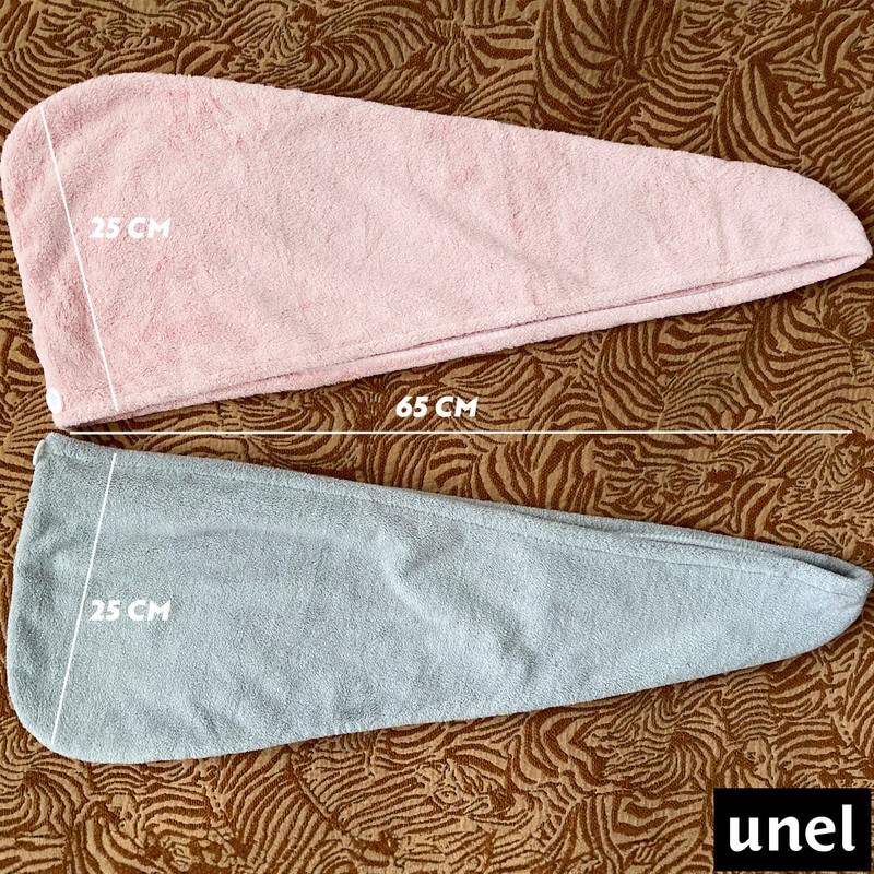 unel Rapid Dry Hair Towel, Microfibre Fast Drying Soft and