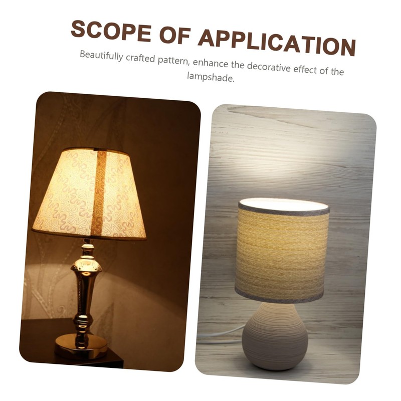 Outanaya 2pcs PVC Lampshade DIY Material Blocking Lamp Shade Material