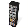 Hawthorne Collections 53" 2-Sided Media Spinning Tower in Black