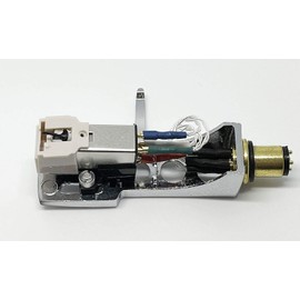 ReadyWired Silver Headshell with Cartridge Stylus for Stanton T.50, T.52, T.55 USB, T.60, T.62, T.80, T.92, T.92 USB, T.120, ST.100, ST.150