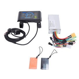 BuyWeek Electric Bicycle Brushless Motor Controller Kit, 36 V 48 V 60 V 450 W 500 W Sine Wave Controller and SW900 LCD Display Meter with NFC Key Induction