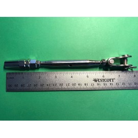 US STAINLESS Stainless Steel 316 M6 Turnbuckle Rigging Screw Toggle and Swageless for 5/32" Wire Marine Grade