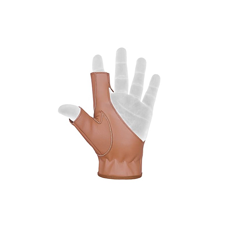 Daskz Leathers Archery Bow Glove – 100% Leather Half Thumb