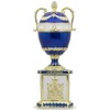 BestPysanky 1895 Blue Serpent Clock Royal Imperial Easter Egg 7
