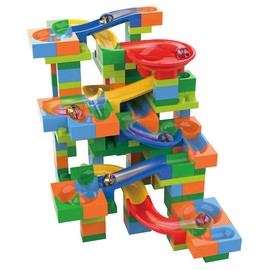 Ikeda Kogyosha Rolling Marble Coaster 203 PCS [Block/Block Coaster/Educational Toy]