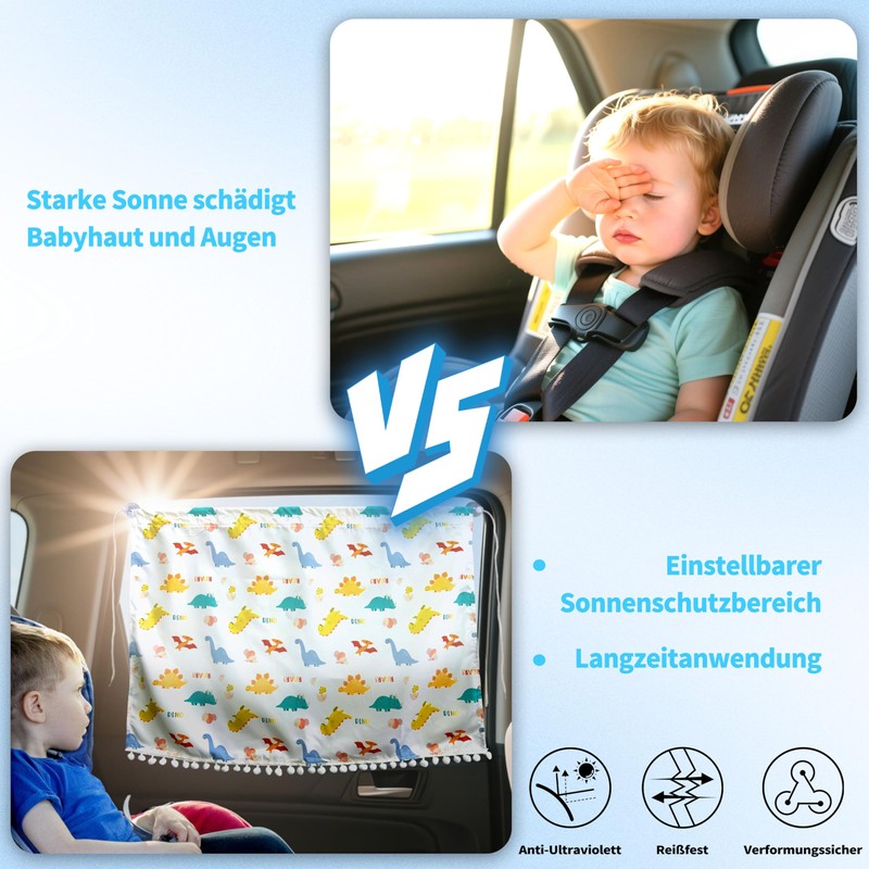 Aufisi Sun Protection Car Baby Pack of 2 63 x