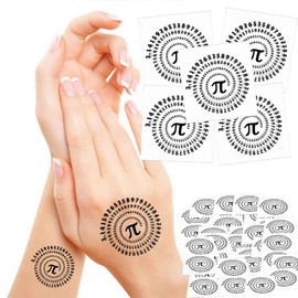 Dopetattoo Pi Tattoo Pi Day Tattoos Pi Symbol Temporary Tattoos Math Stickers Party Favors Classroom Gifts Decorations for Kids