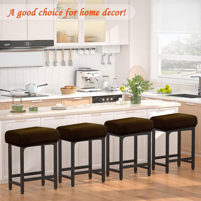 Levoberg Bar Stool Cover Rectangle Stretch Counter Height Barstool Slipcovers