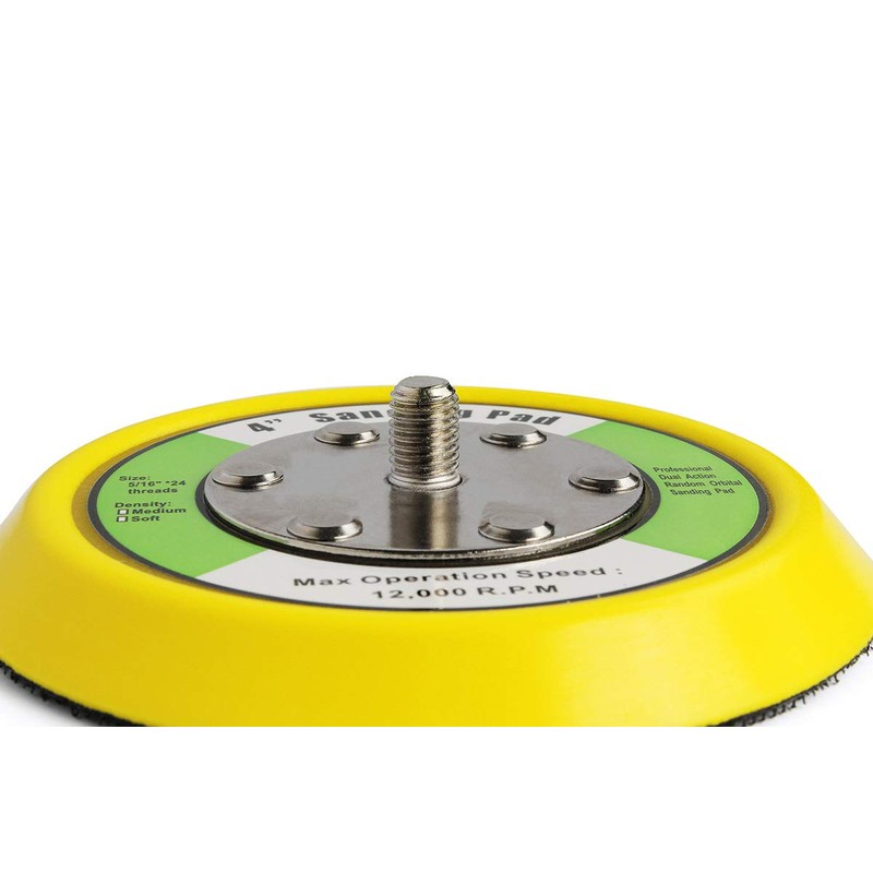 4" Hook and Loop Backing Pad 5/16"-24 Thread for Dual