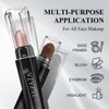 LUXAZA PRO Brown Eyeshadow Stick Makeup 3PCS Set, Neutral Shimmer