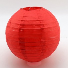 Tmade 12 Pieces 25cm Red Paper Lanterns for Birthday, Baby Shower, Wedding, Party, Garden, Home Decoration