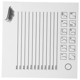 Ipetboom Women Eyelash Tray Display Board Acrylic Lash Extension Tool with Integrated Scale for Accurate Measurements for Salon Personal Use