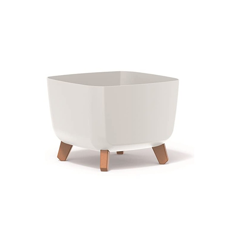 Prosperplast Gracia Square Flower Pot with Removable Legs Including Insert