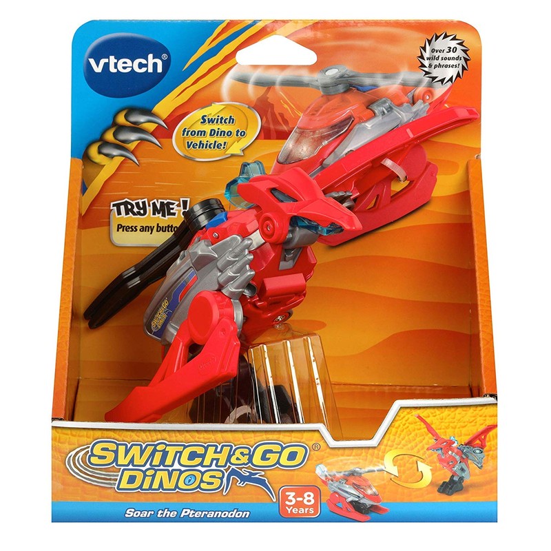 Vtech 192103 Switch & Go Dinos Soar The Pteranodon, Red