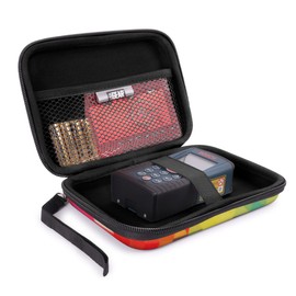 USA GEAR Laser Measurement Tool Hard Case - Laser Tape Measure Case with Water Resistant Exterior & Wrist Strap - Compatible with Bosch GLM20 Blaze, DTAPE DT50, Leica DISTO D2, and more (Geometric)