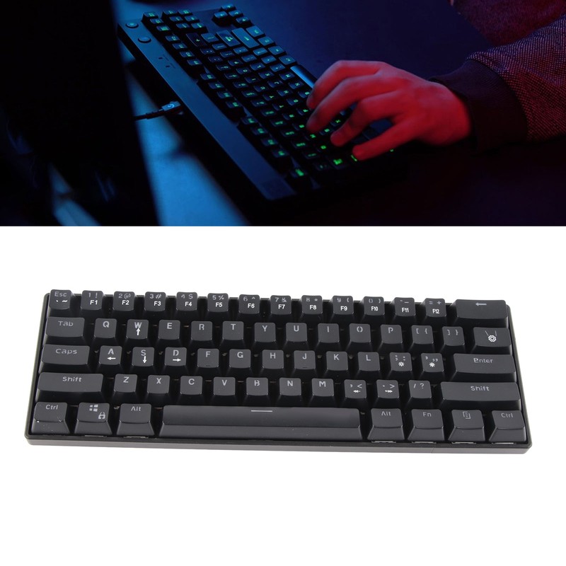 61 Key Mechanical Keyboard Blue Switch RGB Backlight Key Line