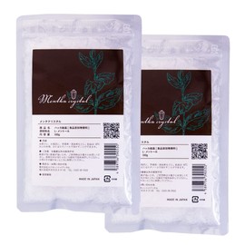 Minka Crystal Natural L-Menthol, High Purity, 3.5 oz (100 g), Set of 2, Menta Crystal, Made in Japan