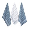 DII Waffle Weave Kitchen Collection, 100% Cotton, Kitchen Set, Blue