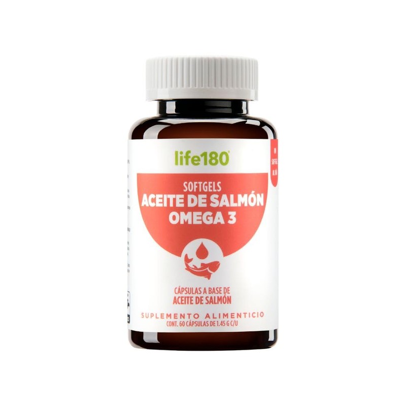 Life180 Omega 3 con Aceite de Salmón DHA y EPA