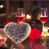 Crystal Heart Stone Heart Shape Crystal Stone Decoration Simulation Resin