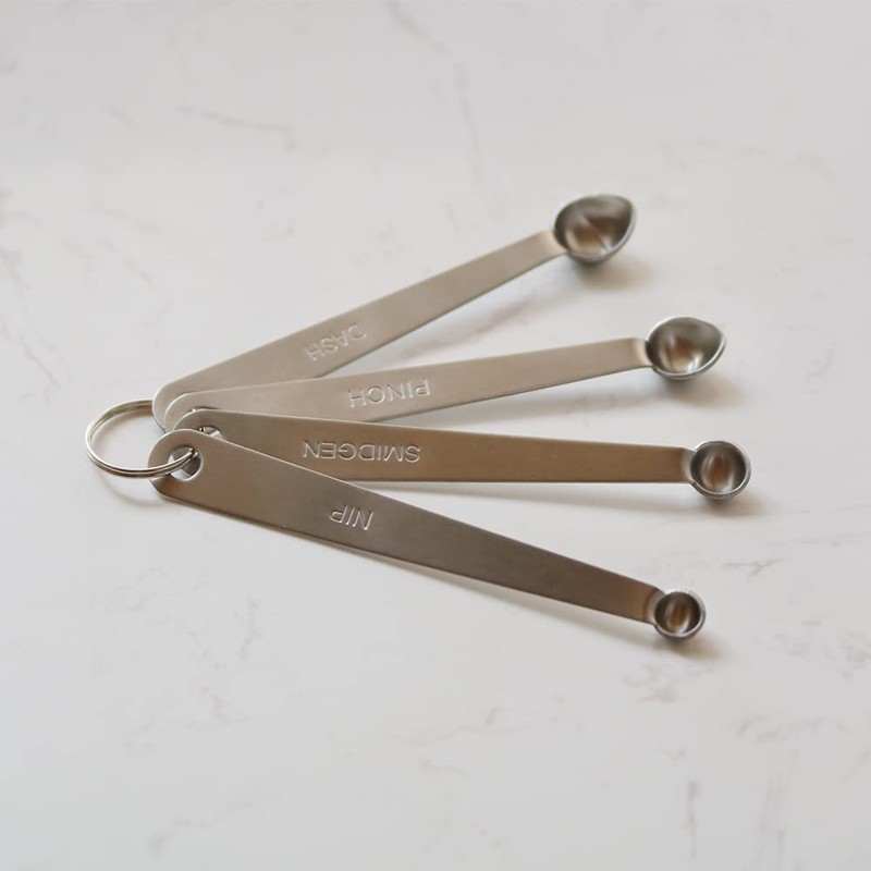BERYLER 2PCS 1/16 Teaspoon(1/16tsp, Pinch) Single Tiny Measuring Spoon, Small