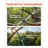 VEVOR Manual Pole Saw, 3.87-27 ft Extendable Pole Tree Pruner,