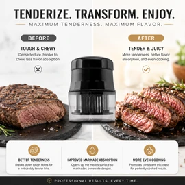 56-Blade Meat Tenderizer for Faster Prep – Stainless Steel Needle Tool for Beef, Pork, Chicken & Home Cooking