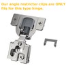 Furniware 20 Pack Cabinet Door Angle Restriction, 86 Degree Angle