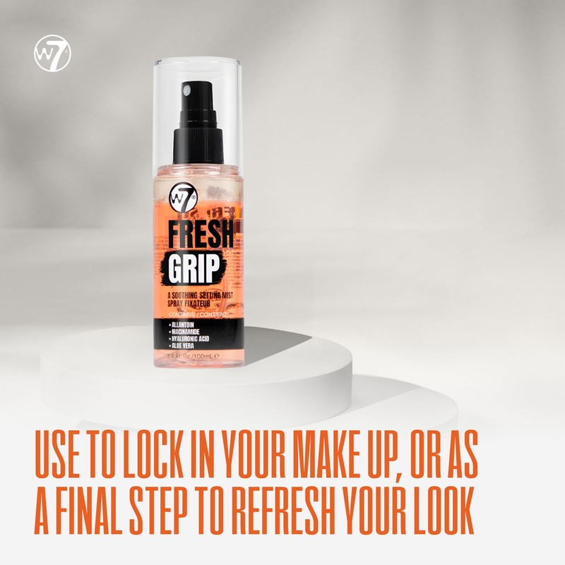 W7 Fresh Grip Soothing Setting Spray - Hydrating Bi-Phase Formula