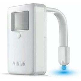 Vintar 16-Color Motion Sensor LED Toilet Night Light,Toilet Bowl 5-Stage Dimmer