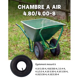 LAOYE Set of 2 Sack Truck Hose Sack Truck 4.10 3.50-4 Hose for Wheelbarrow Replacement Hose for Pneumatic Wheel Lawnmower