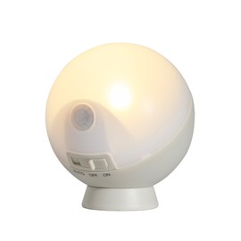 Musashi Night Light Motion Sensor Indoor Portable Light Battery Powered Night Light Sphere Pearl Gray WSL-001PG